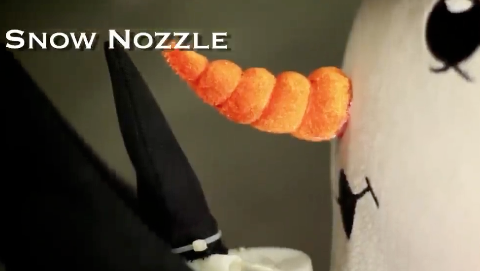 amazing snowman snow machine nozzle